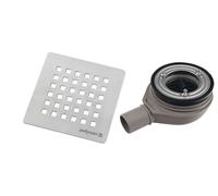 Siphon de receveur de douche Polysan 90 mm, inox (17731)