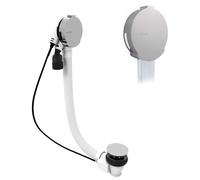 Polysan - Garniture de vidage avec remplissage par le trop-plein, longueur 120 cm, chrome 71857