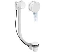 Polysan - Garniture de vidage et remplissage par le trop-plein, longueur 575 mm, avec bowden, blanc 71684W