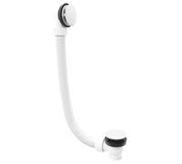 Polysan - Garniture de vidage et trop-plein pour baignoire, longueur 120 cm, ClickClack, blanc 71858.10