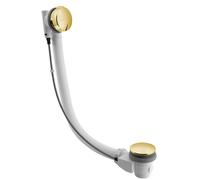 Polysan - Garniture de vidage et trop-plein pour baignoire, longueur 78 cm, doré 71681G