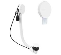 Polysan Marble - Garniture de vidage et remplissage par le trop-plein, longueur 80 cm, blanc 11052.10