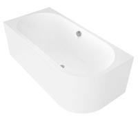Polysan Monolith - Baignoire asymétrique Viva L, 170x75x60 cm, gauche, blanc 70119M