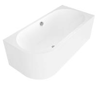 Polysan Monolith - Baignoire asymétrique Viva R 170x75x60 cm, droite, blanc 78119M