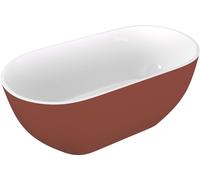 Polysan Reduta - Baignoire en îlot, 150 x 75 cm, mat brun/blanc 71843.72