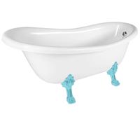 Polysan Retro - Baignoire îlot 157x76,5 cm, blanc 72683