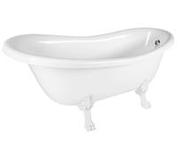 Polysan Retro - Baignoire îlot 168x76,2 cm, blanc/blanc 43348