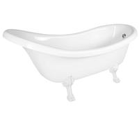 Polysan Retro - Baignoire îlot 174,5x82 cm, blanc/blanc 43378