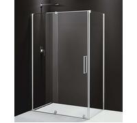 Polysan Rolls Line - Cabine de douche en trois parties, 130x80 cm, variante G/D, aluminium poli/verre transparent RL1315RL3215
