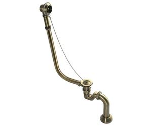 Polysan - Set de bain pour installation à l’extérieur, chaîne, siphon inclus, bronze 71690