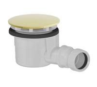 Polysan - Siphon de receveur de douche, diamètre 90 mm, avec couvercle, doré 17911G