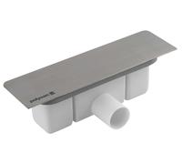 Polysan - Siphon pour receveur de douche Kazuko, avec couvercle, inox 26317