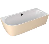 Polysan Sussi - Baignoire 160 x 71 cm, droite, beige mat/blanc 90191R.82