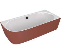 Polysan Sussi - Baignoire 160x71 cm, droite, brun mat/blanc 90191R.72
