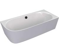 Polysan Sussi - Baignoire 160x71 cm, droite, gris mat/blanc 90191R.32