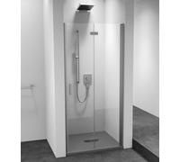 Polysan Zoom Line - Porte de douche 90x200 cm, à droite, Antidrop, verre transparent/chrome ZL4915R-03