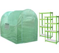 Polytunnel 19mm 4m x 2m avec étagères