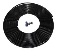 Polyuréthane PU Pneumatique Tuyau,PU Tuyau air,10 mètre ID 4mm x 6mm OD PU Tuyau,avec 2 Connecteur Pneumatique(Noir)