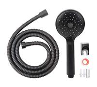Pomme de douche à main Kit de pomme de douche noire mat avec support de support de pomme de douche tuyau outils de salle de bain