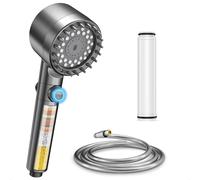 Pomme de douche avec filtre - Anticalcaire - Filtre de rechange - Tuyau 1,5 m - Set