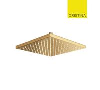POMME DE DOUCHE CARREE 30X30 LAITON DORE - CRISTINA ONDYNA PD55752