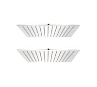 vidaXL Pommes de douche à effet pluie 30 x 30 cm Acier inoxydable 2 pcs