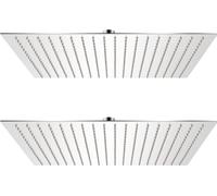 Pomme de douche plongeante 2 pcs Acier inoxydable 50x50 cm