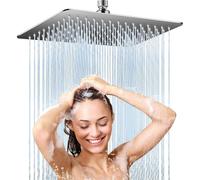 Pomme de douche pluie carrée - 30 x 30 cm - Inox - Montage au plafond - Ultra fine