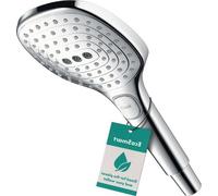 Pomme de douche rectangulaire avec fonction d'économie d'eau et protection anti-calcaire