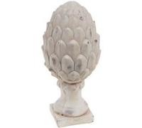 Pomme de pin blanche patine 29 cm - Amadeus - Blanc - G