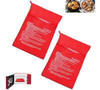 Pomme de Terre Poche à Micro-ondes,2 pièces Sac Pommes de Terre Cuisson Micro Ondes,Pochette pour Micro-ondes Pomme de Terre Poche Lavable et Réutilisable,Sac pour Pommes de Terre au Four