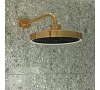 Pommeau de douche 3 fonctions Ideal Standard Solos A7890A2 Ø 33 cm, anneau lumineux LED, finition or brossé