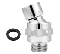 Pommeau de douche à effet pluie, tête sphérique pivotante à 360°, pièce de rechange universelle, raccord en laiton chromé poli G1/2, compatible avec la plupart des systèmes de douche