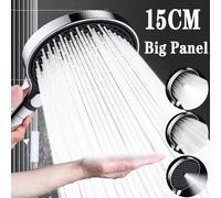 Pommeau de douche à grand panneau de 150MM, 3 Modes de pression, avec filtre, buse de pulvérisation réglable, robinet de douche de Massage, accessoire de salle de bains 3 pcs Filters