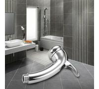 Pommeau de Douche à Main Haute Pression 1/2", Douchette Chromée avec Gâchette Marche/Arrêt, pour Bain, Bateau, Caravane et Salon de Coiffure (Sliver)