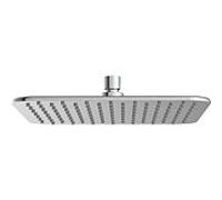 Pommeau de douche AqvaZone AqvaShower 035509350, 300 x 300 x 6 mm, filetage intérieur 1/2 pouce, pivotant, acier inoxydable poli