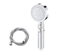 Pommeau de Douche Avec Flexible de 150 cm Douchette Salle de Bain Avec Interrupteur Pause Pommeau de Douche à Economie eau et Anticalcaire Avec 5 Modes de Pulvérisation Convient Pour la Salle Bain