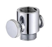 Pommeau de douche avec régulateur de débit réglable et interrupteur d'arrêt d'eau, pulvérisateur en ABS G 1/2 pour salle de bain, blanc (argent)