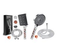Pommeau de Douche avec Tuyau 1.6m, YEAUPE PRO Pommeau de Douche Economie eau avec 6 Modes & Pommeau de Duche avec tuyau 1,6M, YEAUPE PRO Pommeau de Douche Economie Deau