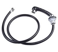 Pommeau de douche avec tuyau pour salon de coiffure, 137 cm, noir