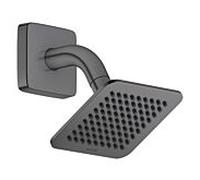 Axor Citterio C - Douche de tête 12x12 cm, EcoSmart, noir chromé brossé 28810340
