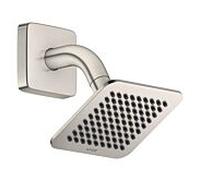 Hansgrohe Pommeau de douche AXOR Citterio C encastré 120×120 1 jet EcoSmart inox avec bras de douche