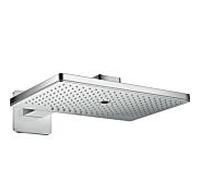 Pommeau de douche Axor ShowerSolutions 3jet 35276000 chromé , 46x30cm, avec bras de douche et rosace softsquare