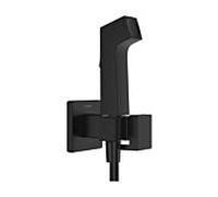 Pommeau de douche bidet hansgrohe 29233670 2000 Jet Type E Économie d'eau pour eau chaude avec support de pommeau de douche et flexible de douche 125 cm, noir mat