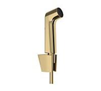 Pommeau de douche bidette hansgrohe 29238990 2000 Type de jet S Économie d'eau avec support de pommeau de douche Porter S et flexible de douche 125 cm, aspect or poli