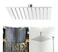 Pommeau de douche Carré Pomme Jet de pluie Tête Douche Acier inoxydable 30x30cm