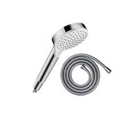 Pommeau de douche HANSGROHE Crometta + Flexible Metaflex 160 cm chromé