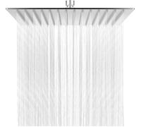 Pommeau de Douche, Douchette Carré, Tête de Douche Pluie Rotatif 360°, Economiseur d'Eau avec Buse en Acier Inoxydable - 25cm