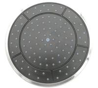 Pommeau de douche effet pluie - Pommeau de douche - 24,5 cm - ABS - Rond - Douche de tête - Buse de toit - Accessoires de cabine
