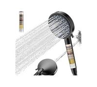 Pommeau de douche filtrant 5 en 1 - Noir, 20 étapes